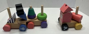 Disney Madera Apilables Bloques Tren Juguete Mickey y Minnie Mouse Incompleto - Imagen 1 de 7