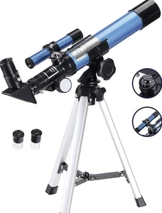 Aomekie Telescope for Kids Astronomy 40/400mm Finder scope Tripod Compass - Picture 1 of 8
