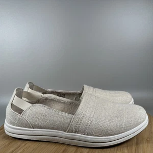 Zapatos sin cordones Clarks Cloudsteppers Breeze Step ll de lino natural para mujer 9,5 - Imagen 1 de 7