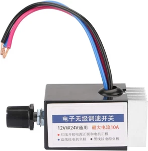DC Motor Speed Controller, Variable Speed Motor Controller, DC 12V/24V Electroni - Picture 1 of 12