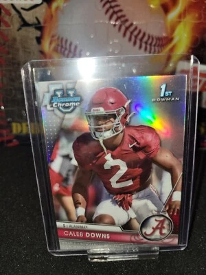 Caleb Downs 2023 Bowman Chrome University Refractor RC Card #49 - Image 1 of 2