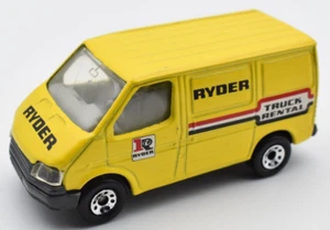 Matchbox Superfast Ford Transit Ryder Truck Rental yellow. 1/63. China Base - Picture 1 of 4