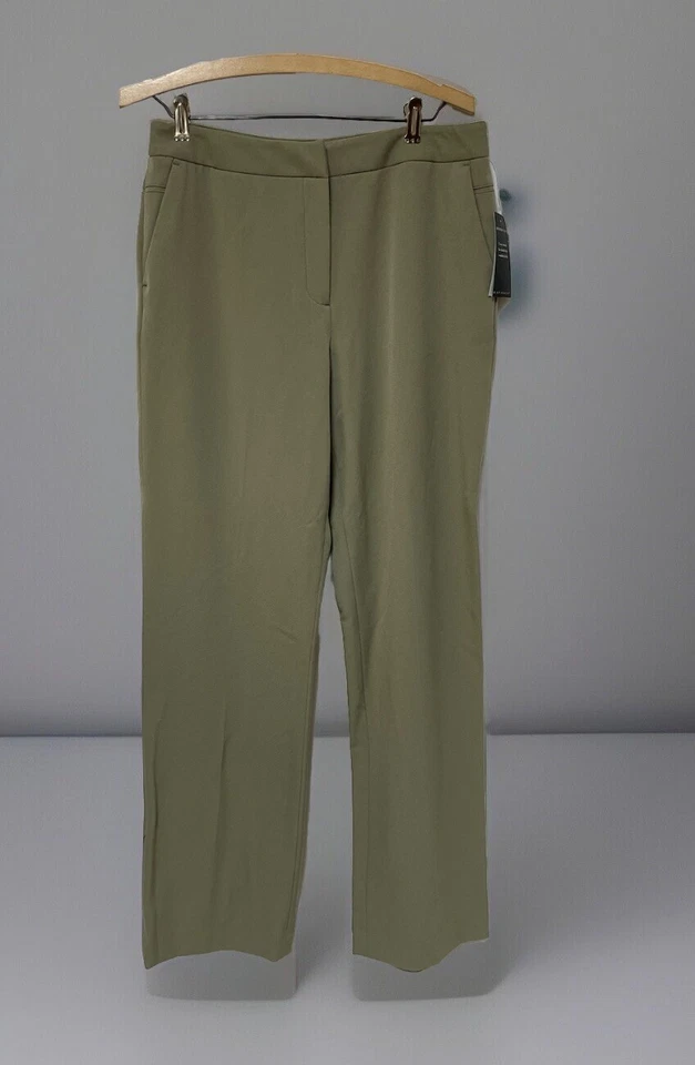 NUEVO $58 Pantalones Rafaella Talla 10 Para Mujer Ajuste Moderno Fácil Cuidado 32X32 Bolsillos NUEVO Foto 1 de 4