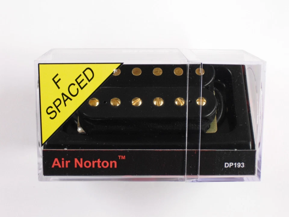 DiMarzio F-spaced Air Norton Humbucker negro con postes dorados DP 193 Foto 1 de 1