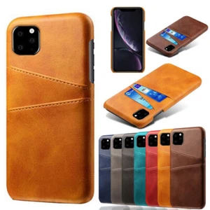 For iPhone 15 14 13 12 Pro Max 11 XR X 8 7 Leather Wallet Card Holder Case Cover - Picture 1 of 47