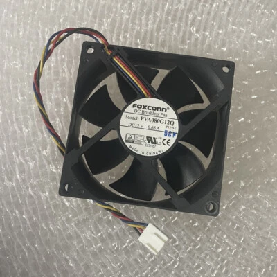 FOXCONN PVA080G12Q Fan 80*80*25mm 12V 0.65A 4Pin - Image 1 of 2