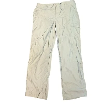 Pantalones cargo Columbia PFG Omni Shade repelentes al agua para mujer talla 14 regular caqui Foto 1 de 4