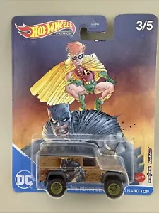 Hot Wheels Premium DC Batman and Robin Land Rover Defender 110 Hardtop - Picture 1 of 5