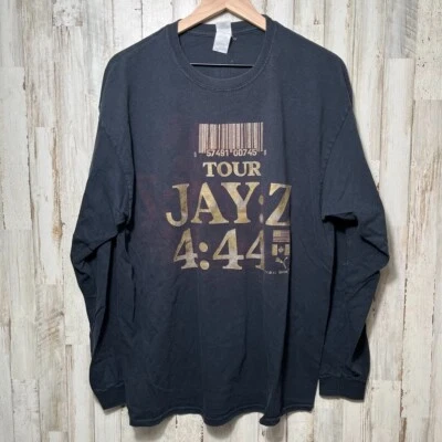 Jay-Z 4:44 Black Long Sleeve Shirt Tour Rap Album Concert Merch Sprint Mens XL - Image 1 of 4