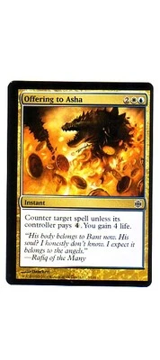 MTG MISPRINT ERROR ALARA REBORN OFFERING TO ASHA MISCUT MAGIC THE GATHERING CARD - Image 1 of 4
