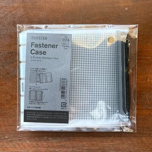 PLOTTER Fastener Case Mini 5 Square size 5 Holes Zipper Translucent H4.2×W9.4in - Picture 1 of 14