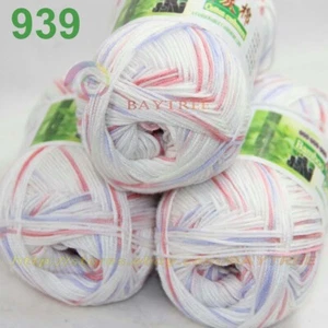 Sale 3BallsX50gr Bamboo Cotton Baby Blankets Hand Knitting Crochet Yarn 39 - Picture 1 of 12