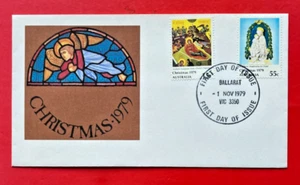 Fundas de estampillas australianas - 1979 Navidad primer día de emisión cubierta - Imagen 1 de 2
