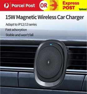 15W Magnetic Wireless Charger Car Holder For MagSafe iPhone 15 14 13 12 Pro Max - Picture 1 of 15