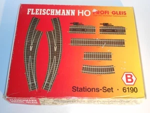 Fleischmann 6190 Stations set B. Profi track/Points x 18p. New unused cond. HO - Picture 1 of 18
