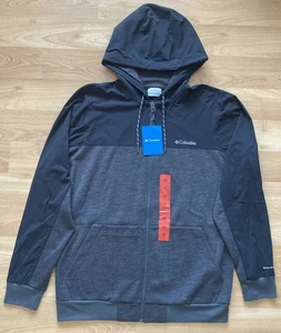Columbia Hooded jacket Men Shark Black full zip Size M - Picture 1 of 10