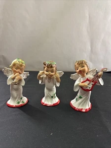 Christmas Angels Josef Originals Rare Vintage Mischievous Cherubs Whimsical - Picture 1 of 10