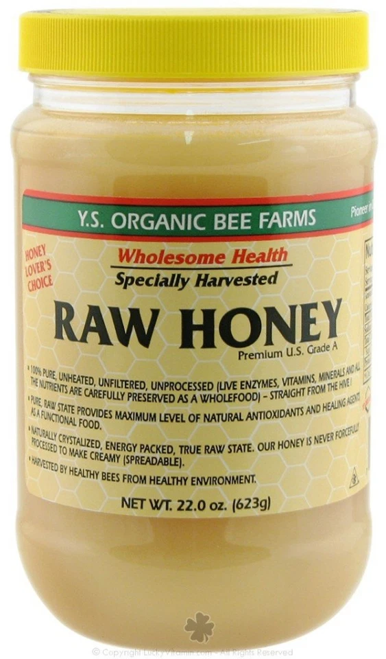 Y.S. Eco Bee Farms Ys Organic Raw Honey 22oz Supplement