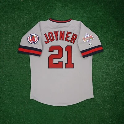 Wally Joyner 1989 California Angels Men's Cooperstown Grey Road All Star Jersey - Image 1 of 4