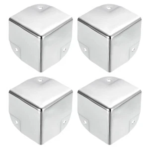 Metal Box Corner Protectors Box Edge Guard Protector 50 x 50 x 50mm Silver 24pcs - Picture 1 of 5