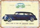 METALLSCHILD - 1939 Packard One Twenty 8 Personenlimousine Vintage Anzeige