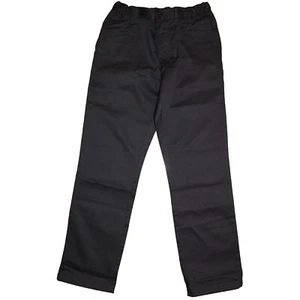 Lands End Uniform Girl's Plus Size 8, Unhemmed Elastic Waist Chino Pants, Black - Picture 1 of 4