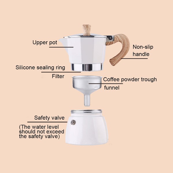 Durable Stainless Steel Mocha Espresso Coffee Maker Pot Stovetop Tool Filter Photo Related