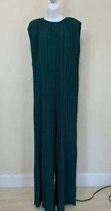 NEW ZARA TEXTURE JUMPSUIT GREEN WOMAN SIZE S #4154 5189 914 500 - Picture 1 of 10