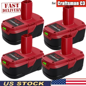 1-4 X for Craftsman 19.2 Volt 11375 Battery C3 DieHard 130279005 11376 130279003 - Picture 1 of 16