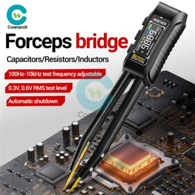 GN702 Smart Tweezer LCR Digital Bridge Meter Capacitor Inductor Component Test - Image 1 of 4