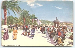 Postkarte Tuck Oilette Nizza La Promenade Du Midi Côte d'Azur um 1908 - Bild 1 von 2
