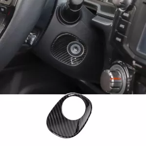 Carbon Fiber Ignition Switch Key Hole Trim Cover fit for 4runner SUV 2010-2022 - Picture 1 of 6