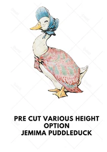 Topper de pastel comestible precortado Jemima Puddleduck Beatrix Potter - Imagen 1 de 1