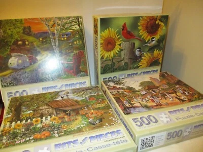 Juego de 4 brocas y piezas puzzles 500 piezas completo Foto 1 de 4