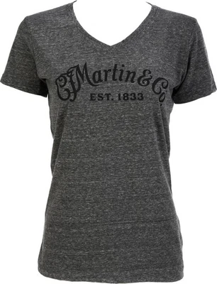 Martin Women's V-neck T-shirt - Smoke, Medium - Image 1 of 4