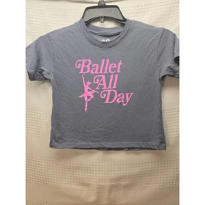 SO T-Shirt Girls Size Medium 8 Gray Crew Neck Short Sleeve Graphic Tee Soft 7456 - Picture 1 of 5
