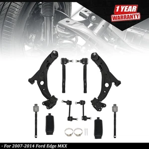 10pc Front Lower Control Arms Tierods Sway Bar Links For Ford Edge MKX 2007-2014 - Picture 1 of 12