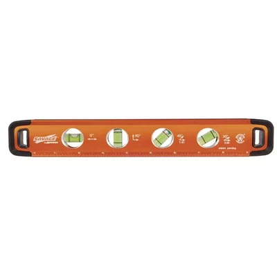 11 In. Aluminum Magnetic Torpedo Level with 4 Bubble Vials, Etched Ruler and Str - Image 1 of 4