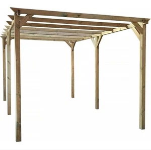 PERGOLA PERGOLATO GAZEBO IN LEGNO TETTOIA GIARDINO CON TELO COPERTURA 3x6 MT 547 - Foto 1 di 3