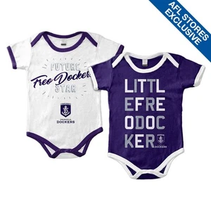 Fremantle Dockers Set Of 2 Infant Grow Suits - Picture 1 of 1