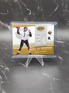 2004 Leaf Certified Materials Gold Team 24K /75 Byron Leftwich #GT-4 - Picture 1 of 3