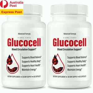 (2 Pack) Glucocell Capsules, Gluco Cell - Picture 1 of 12