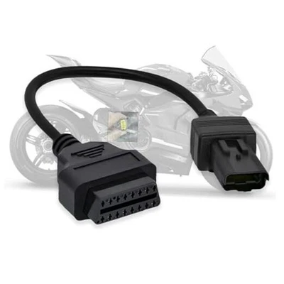 Obd2 Adapter Fit for Ducati Motorcycle 4Pin OBD Cable,Obd1 to Obd2 Adapter  - Image 1 of 4