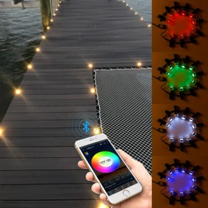 Bluetooth RGBWW LED Deck Licht Einbau Garten Unterirdischen Lampe Scheinwerfer - Bild 1 von 17
