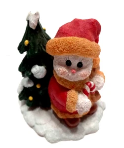 Snowman Santa Tree Santa's Bag Christmas Candy Cane Holiday 3.5 Inches Tall - Picture 1 of 8