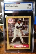 1987 topps tiffany Don Mattingly #500.Recent Gem Mint 10!!!