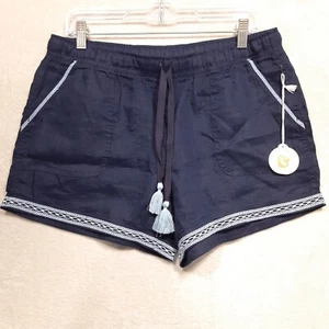Spartina 449 Damen Ocean Tide Leinen Shorts Gr.XL/Navy Blau/Kordelzug/Neu!! - Bild 1 von 12