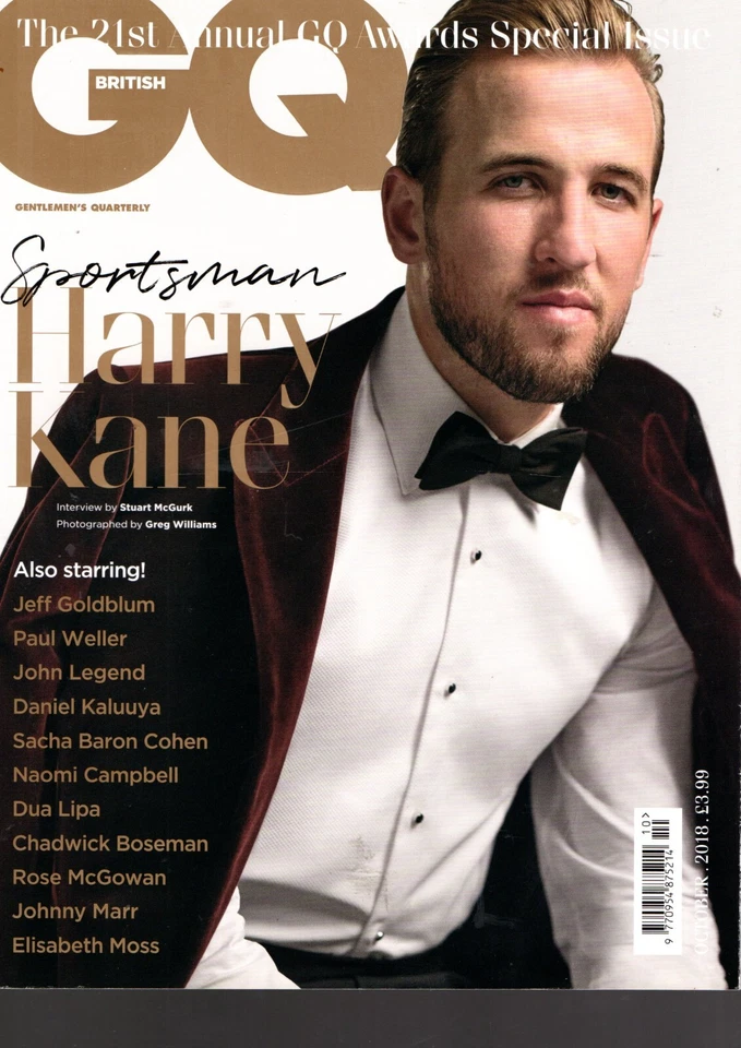 GQ UK Magazine October 2018 - 21st Awards Issue, Harry Kane cover - Image 1 of 1