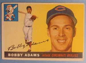 1955 Topps Bobby Adams High # Cincinnati Redlegs #178 Reds - Picture 1 of 4