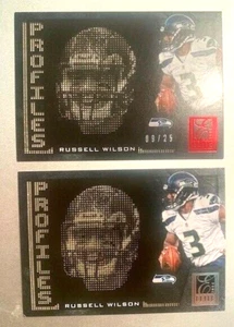 2014 Panini Elite - Russell Wilson SEAHAWKS Profiles #1 + Red Parallel /25 - Picture 1 of 2